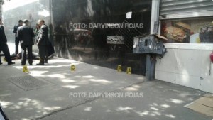 Delincuente cayó abatido frente al Centro Comercial El Recreo