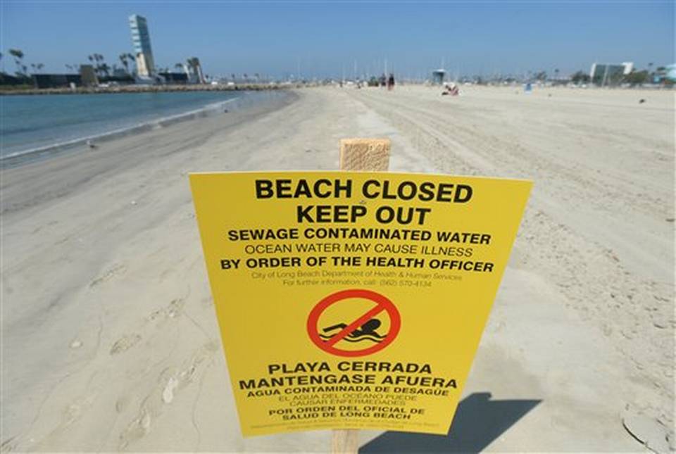 Cierran playas de California por derrame de 9 millones de litros de aguas negras