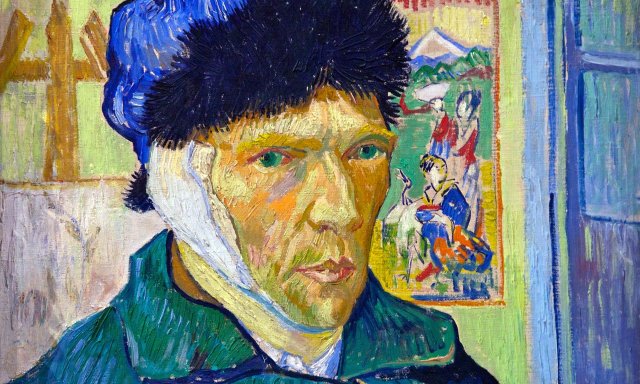 Autorretrato de Vincent van Gogh con la oreja vendada 