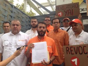 Miembros de Voluntad Popular exigieron a rectores del CNE pasar a la siguiente fase del revocatorio
