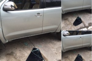 Bernabé Gutiérrez denuncia que funcionarios del Sebin partieron vidrios de su vehículo