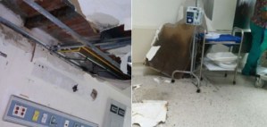 Se desplomó el techo de terapia intensiva pediátrica del JM de los Ríos (Fotos)