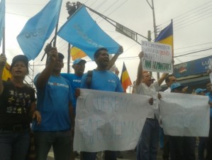 Dirigentes del partido Progreso protestaron frente la CHET por falta de insumos médicos