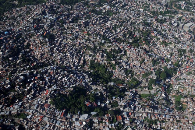 Toma aérea de los ranchos en Caracas (Foto Reuters)