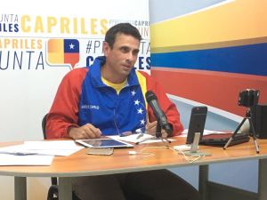 Capriles: Este viernes nos movilizaremos para exigir democracia