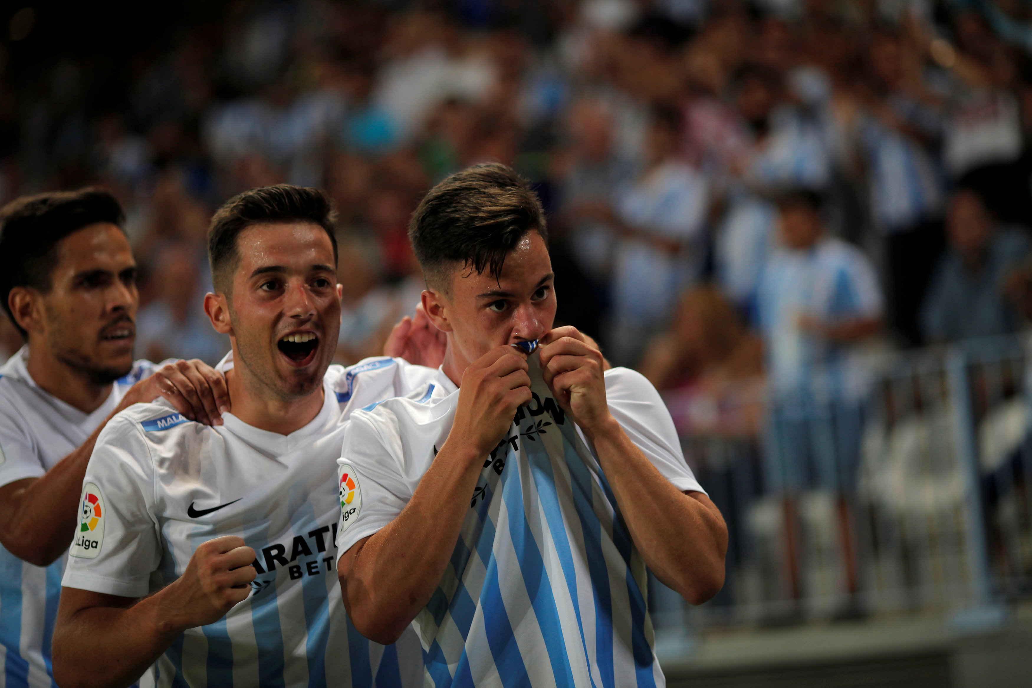 Juanpi Añor anotó en empate del Málaga ante el recién ascendido Osasuna