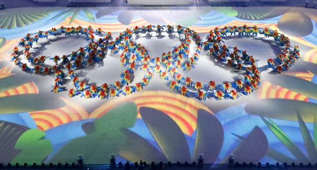 2016 Rio Olympics - Closing ceremony - Maracana - Rio de Janeiro, Brazil - 21/08/2016. Performers take part in the closing ceremony. REUTERS/Fabrizio Bensch FOR EDITORIAL USE ONLY. NOT FOR SALE FOR MARKETING OR ADVERTISING CAMPAIGNS.