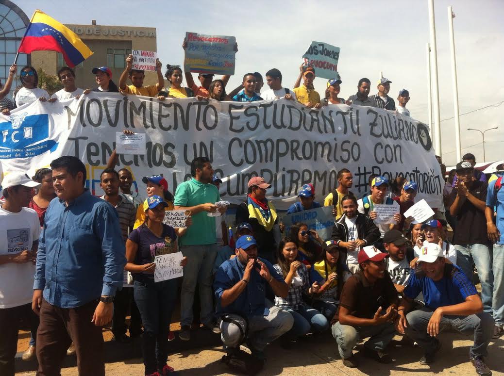 Movimiento estudiantil zuliano tomó calles de Maracaibo para impulsar el Revocatorio