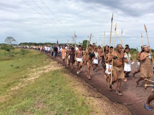 La caminata de indígenas para #TomaDeCaracas cambia de ruta tras bloqueo de la GNB y el Sebin