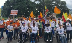Discapacitados de Lara llegan para la Toma de Caracas #1S