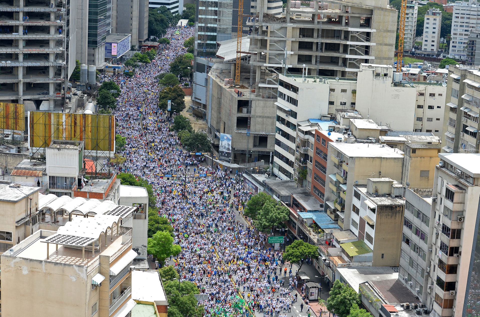 Las fotos de la Toma de Caracas que dan la vuelta al mundo este #1S