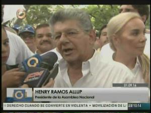 Ramos Allup: Caracas se va a llenar de gente, dejen o no dejen pasar