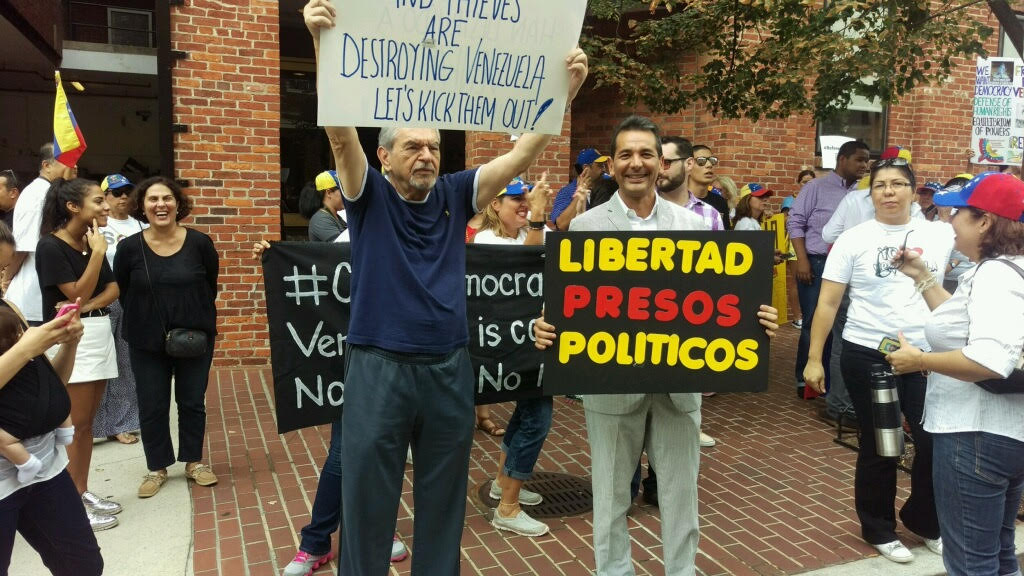 Venezolanos respaldaron la “Toma de Caracas” desde Washington (Video)