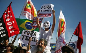 Miles de brasileños protestaron en Sao Paulo contra el Gobierno de Temer