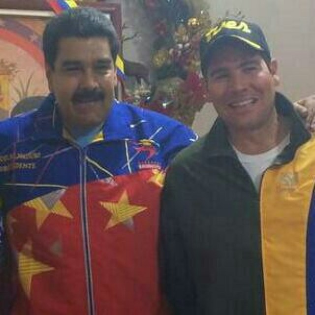 Winston Vallenilla y Nicolás Maduro
