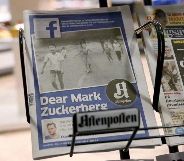 El periódico Aftenposten dedicó su portada a Mark Zuckerberg