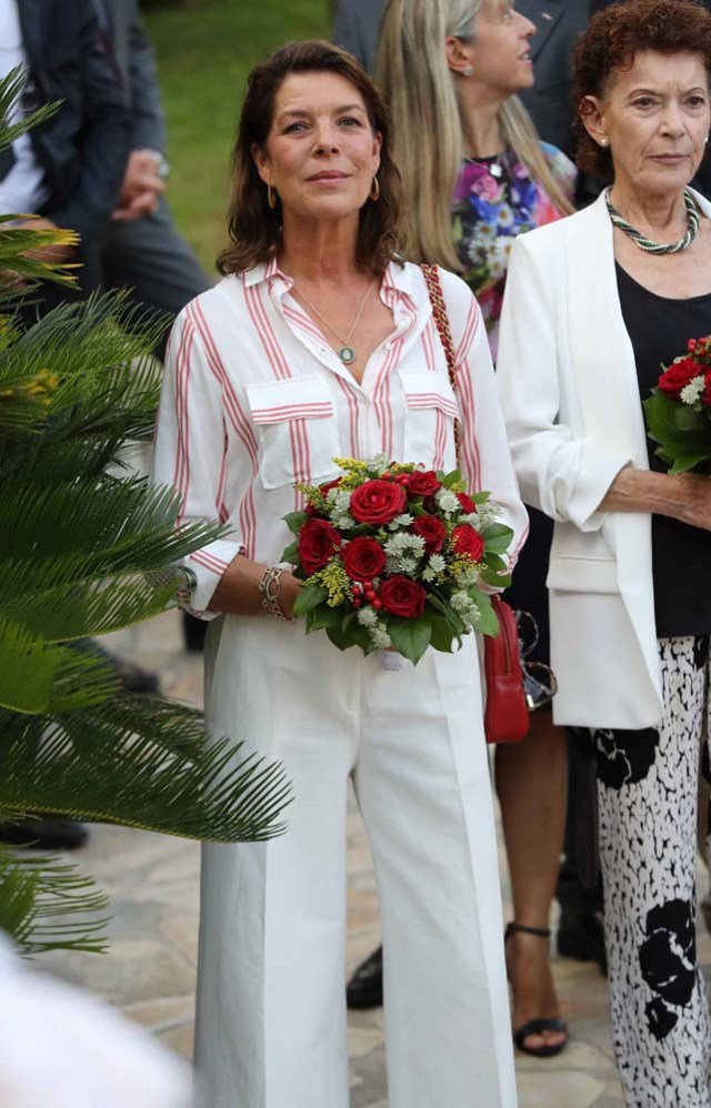 Princess Caroline of Hanover attends a dance show during the traditional Monaco's picnic in Monaco, September 10, 2016. REUTERS/Valery Hache/Pool