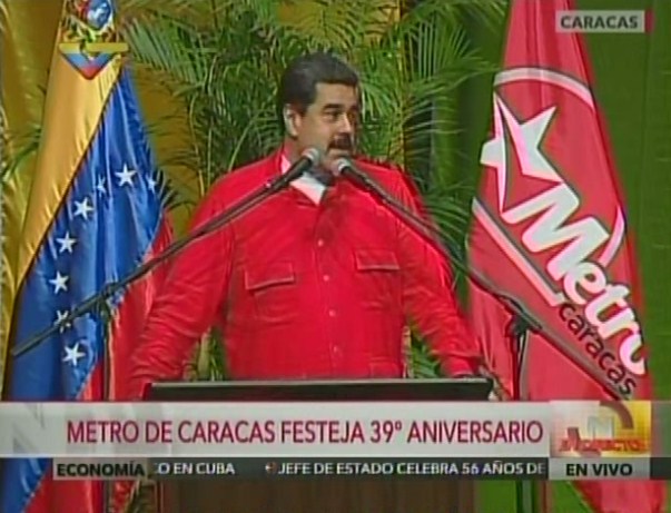 Así ofendió Maduro a uno de sus compañeros del Metro de Caracas (Video)