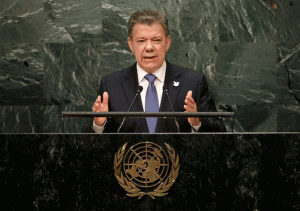 Hay una guerra menos en el planeta, dice Santos en la ONU