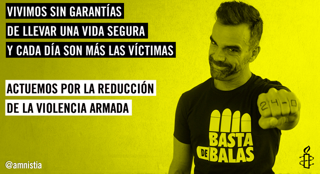 Amnistía Internacional Venezuela actúa contra la violencia armada usando la etiqueta #24cero
