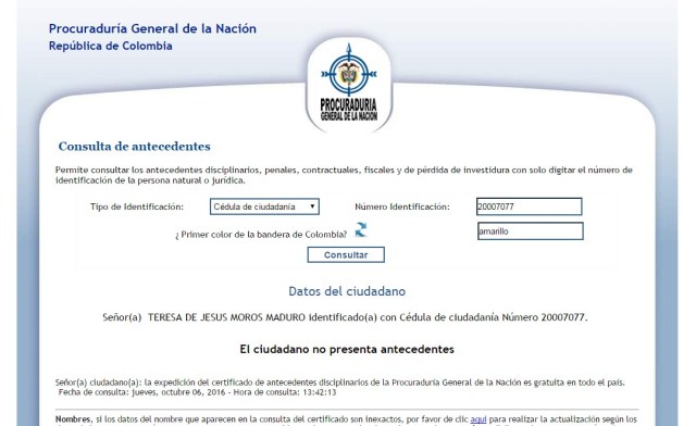 Captura: http://www.procuraduria.gov.co/portal/antecedentes.html