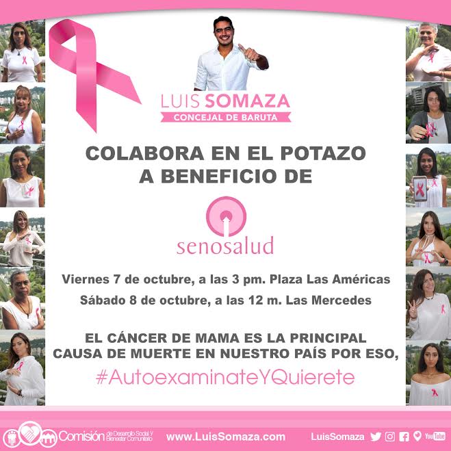 Luis Somaza invita a la #TomaRosada, potazo y pro fondos en beneficio de SenoSalud