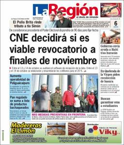 Portadas de este jueves 06 octubre de 2016