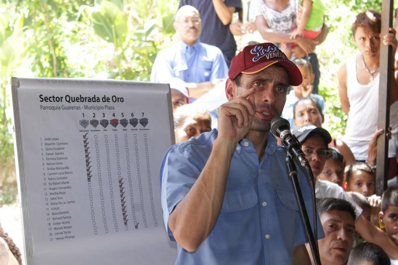 Capriles: Un 66,7% de los venezolanos están dispuestos a colocar la huella en el 20%