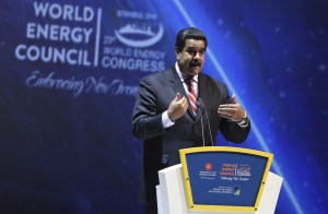 Maduro ofreció en el Congreso Mundial de Energía una apertura petrolera a empresas extranjeras