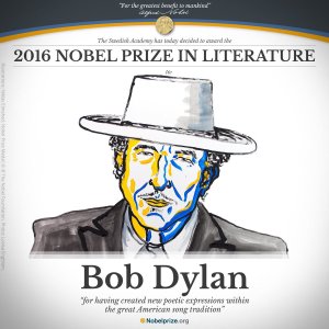 Bob Dylan es el ganador del Nobel de Literatura 2016