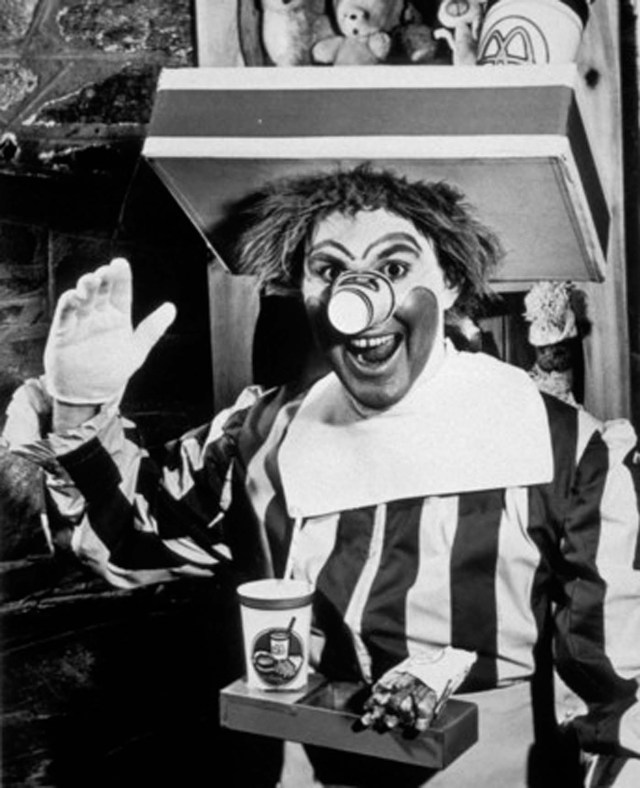 El Ronald McDonald original, 1963.