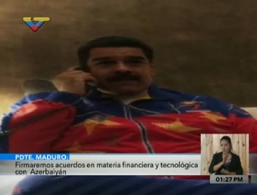 Foto: Nicolás Maduro desde Azerbaiyán