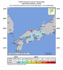 El oeste de Japón sacudido por un fuerte terremoto de magnitud 6,2