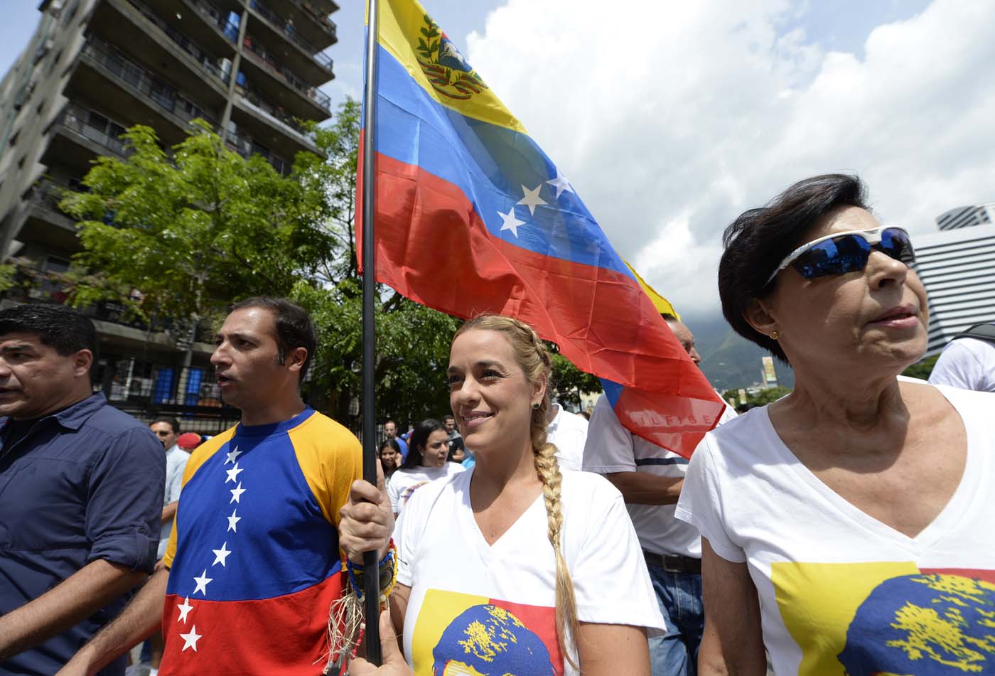 Lilian Tintori en la Toma de Venezuela: Queremos rescatar nuestra democracia