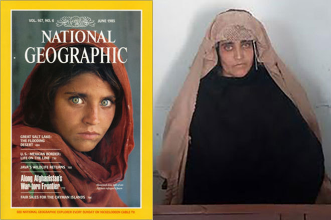 ¡Tremendo! Italia da asilo a la “niña afgana” retratada por Steve McCurry