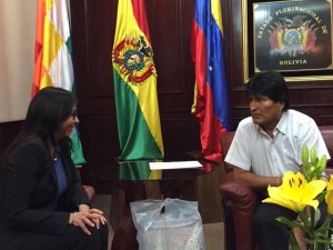 Evo Morales y Delcy Rodríguez insisten en que EEUU conspira para derrocar a Maduro