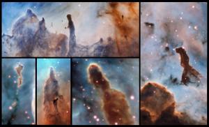 Equipo de astrónomos descubre “pilares de destrucción” en la nebulosa Carina