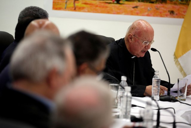 Claudio Maria Celli, enviado papal para el diálogo en Venezuela (Foto Reuters)