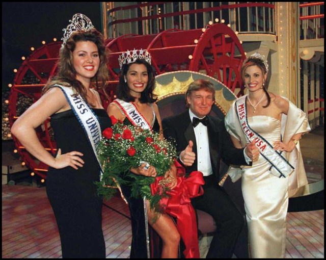 Trump en 1997, cuando era productor ejecutivo de Miss Universo, organización de la que era accionista