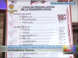 Los “precios susto” de las panaderías socialistas: Minipan de jamón a Bs. 1.800