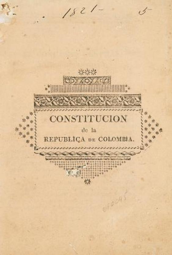 Constitucion de la Republica de Colombia.