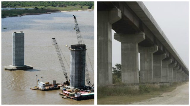 Foto: Puente sobre el Orinoco (Bolívar) y Tren y Sistema Ferroviario Central Ezequiel Zamora (Carabobo - Aragua) obras inconclusas / AVN