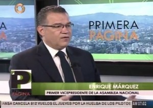 Enrique Márquez: En la AN queremos lograr equilibrio entre los poderes