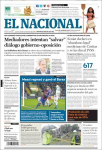 Portadas de este jueves 24 de noviembre de 2016