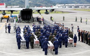 EN FOTOS: Homenaje militar a Chapecoenses en la base aérea de Rionegro
