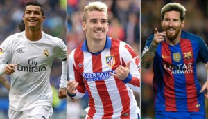 Cristiano, Griezmann y Messi, candidatos a mejor jugador de la FIFA