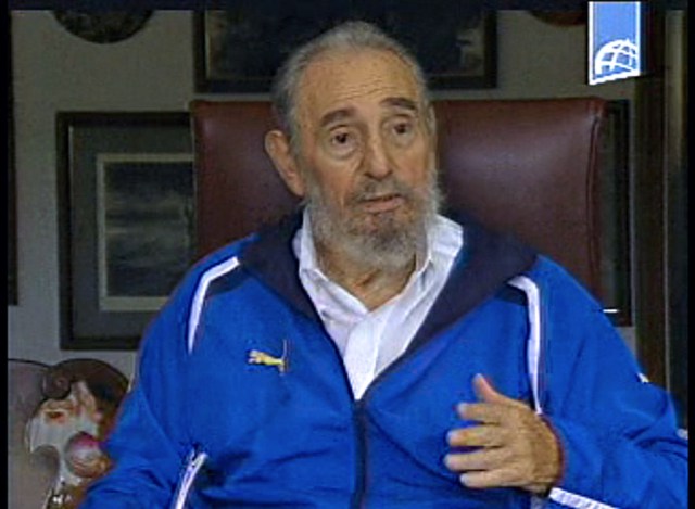 22 de agosto de 2009 | Fidel Castro durante una reunión con estudiantes venezolanos. (Crédito: AFP/Getty Images)