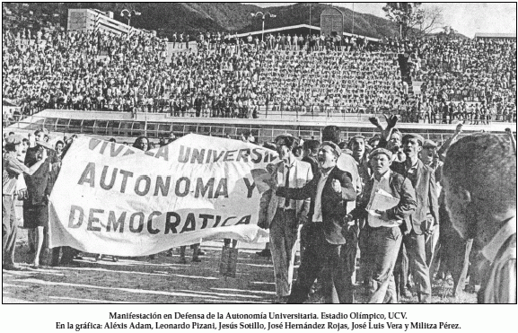 autonomia universitaria ucv 1958