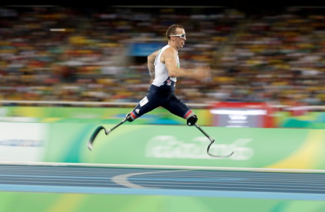 FILE PHOTO - 2016 Rio Paralympics - Men's 200m - T42 Round 1 Heat 1 - Olympic Stadium - Rio de Janeiro, Brazil - 10/09/2016. Richard Whitehead of Britain competes. REUTERS/Ricardo Moraes/File Photo FOR EDITORIAL USE ONLY. NOT FOR SALE FOR MARKETING OR ADVERTISING CAMPAIGNS. REUTERS PICTURES OF THE YEAR 2016 - SEARCH 'POY 2016' TO FIND ALL IMAGES