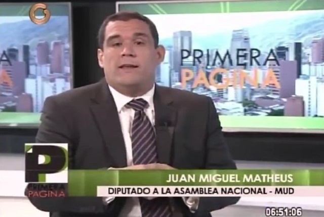 Matheus: Maduro es experto en crear problemas y no solucionarlos
